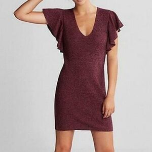 Express Flutter Sleeve Sweater Dress NWT